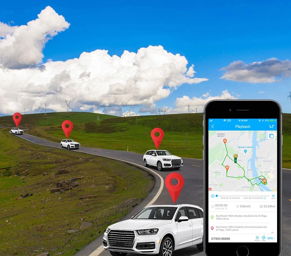 Localizador de coches con GPS: localización del coche mediante aplicación móvil